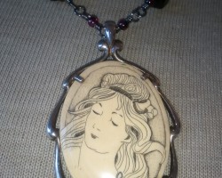 Portrait of Woman, Art Nouveau style