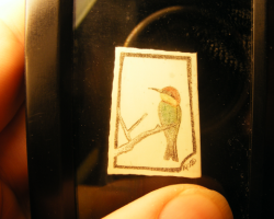 Bee-Eater on Mammoth Ivory, Andrew Perkins, 2010
