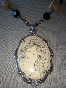 Portrait of Woman, Art Nouveau style