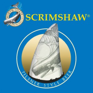 Scrimshaw Pilsner Beer Label