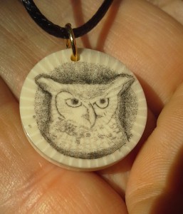 Owl on Casein - finished