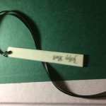 Piano key tail - alt ivory with name