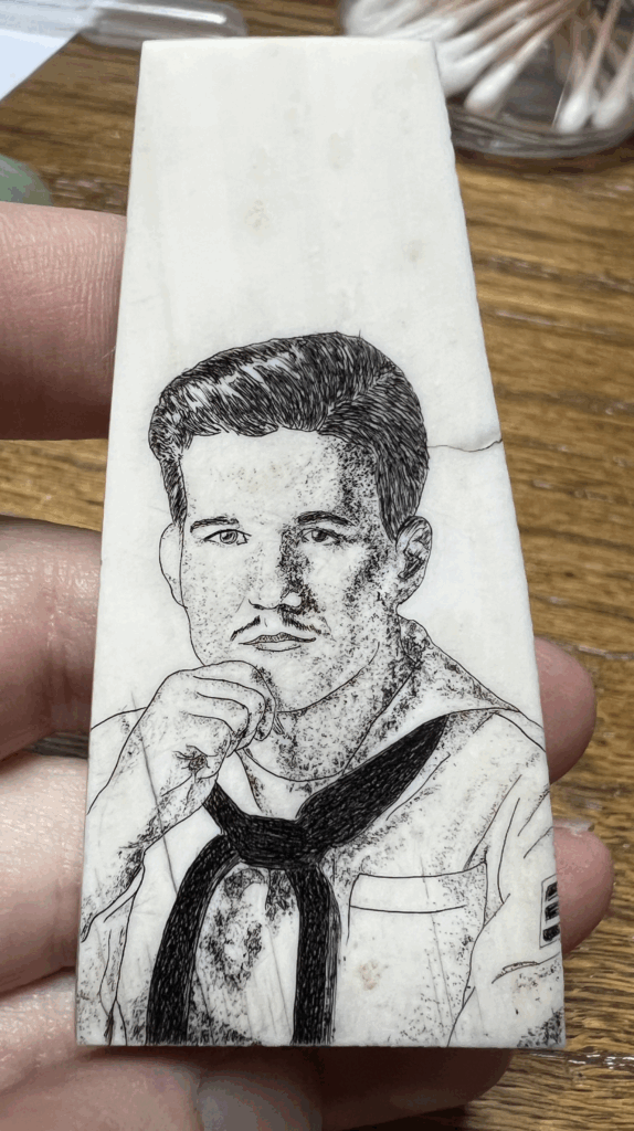 Portrait of a Navy sailor by KM